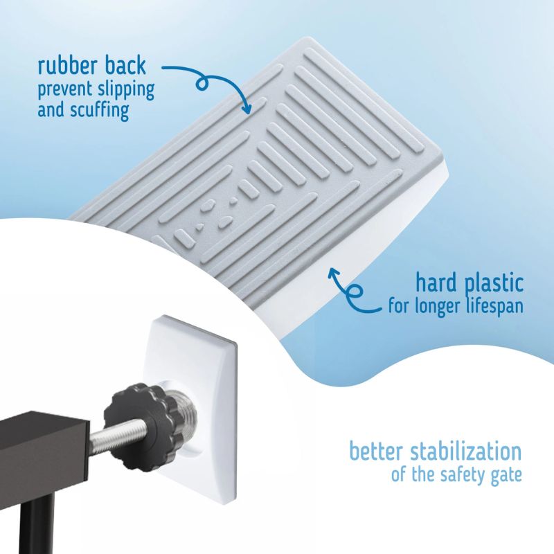 Sipo Σετ Προστατευτικά Τοίχου για Πόρτες Ασφαλείας 4 τμχ White