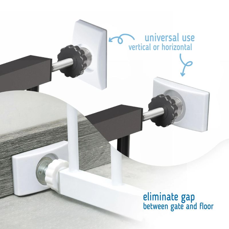 Sipo Σετ Προστατευτικά Τοίχου για Πόρτες Ασφαλείας 4 τμχ White