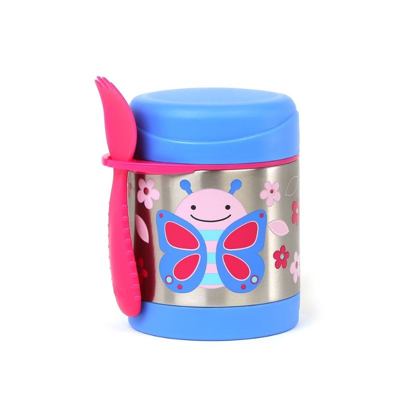 Skip Hop Zoo Θερμός Φαγητού Με Πιρουνάκι Για 3+ Ετών 325ml Butterfly
