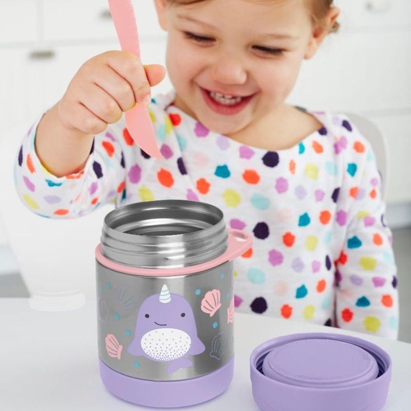 Skip Hop Zoo Θερμός Φαγητού Με Πιρουνάκι Για 3+ Ετών 325ml Whale