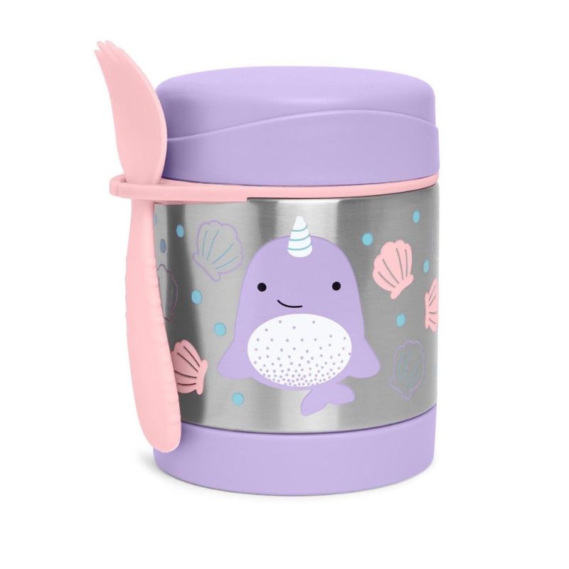 Skip Hop Zoo Θερμός Φαγητού Με Πιρουνάκι Για 3+ Ετών 325ml Whale