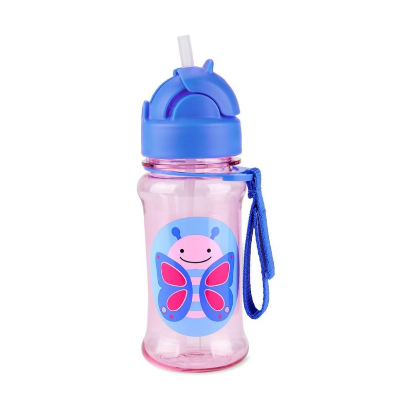 Skip Hop Zoo Παγούρι Με Καλαμάκι Tritan Για 12+ Μηνών 355ml Butterfly