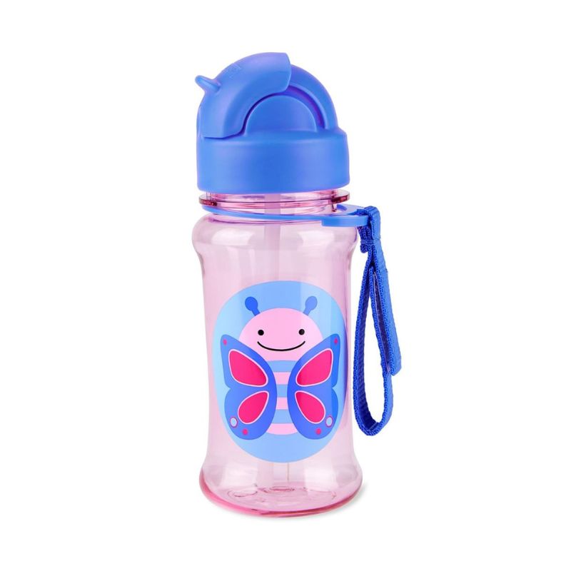 Skip Hop Zoo Παγούρι Με Καλαμάκι Tritan Για 12+ Μηνών 355ml Butterfly