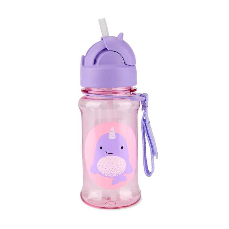 Skip Hop Zoo Παγούρι Με Καλαμάκι Tritan Για 12+ Μηνών 355ml Whale