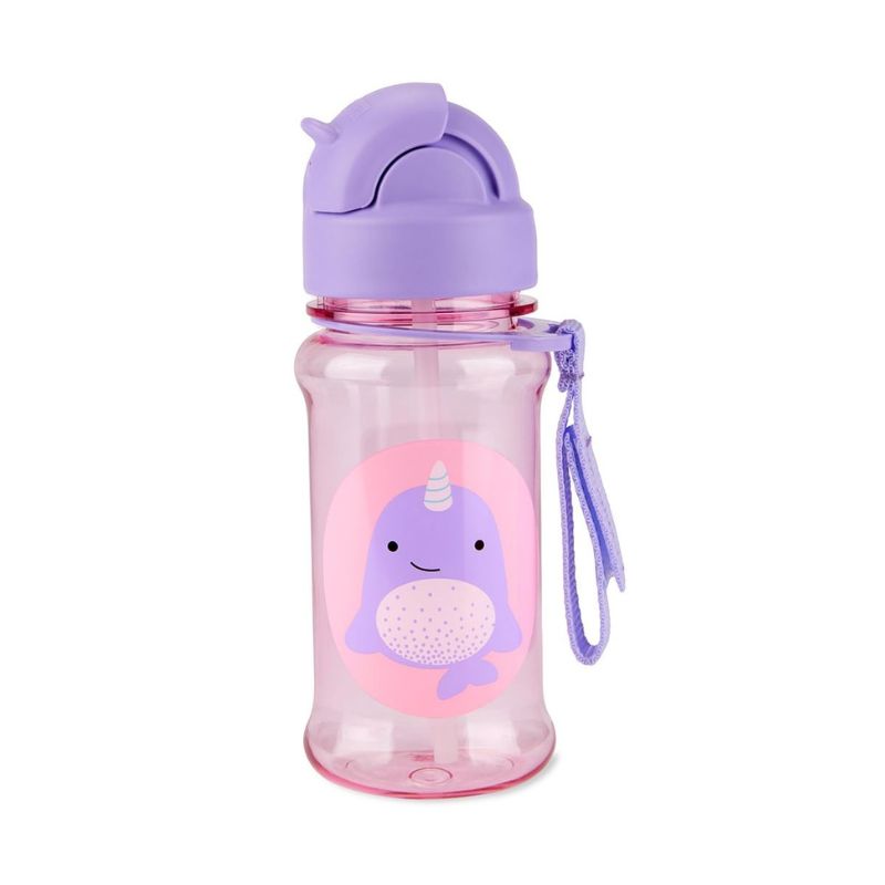 Skip Hop Zoo Παγούρι Με Καλαμάκι Tritan Για 12+ Μηνών 355ml Whale