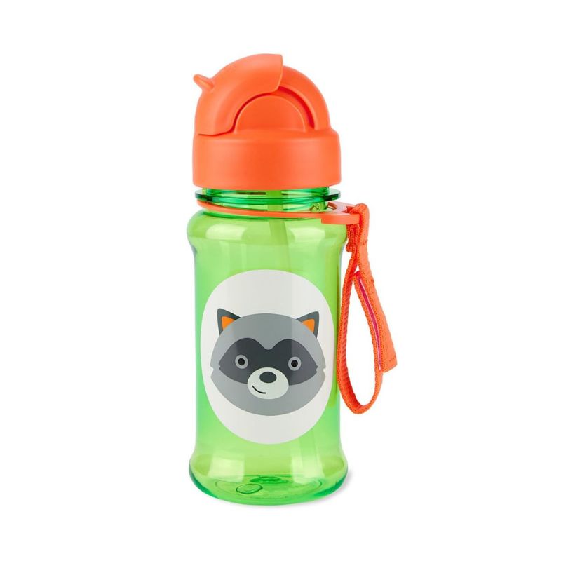 Skip Hop Zoo Παγούρι Με Καλαμάκι Tritan Για 12+ Μηνών 355ml Racoon