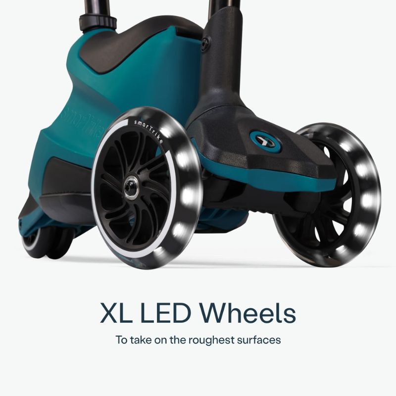 SmarTrike Xtend Ride-on Αναδιπλούμενο Πατίνι 4-Σε-1 Με LED Για 12 Μηνών Έως 12 Ετών Teal
