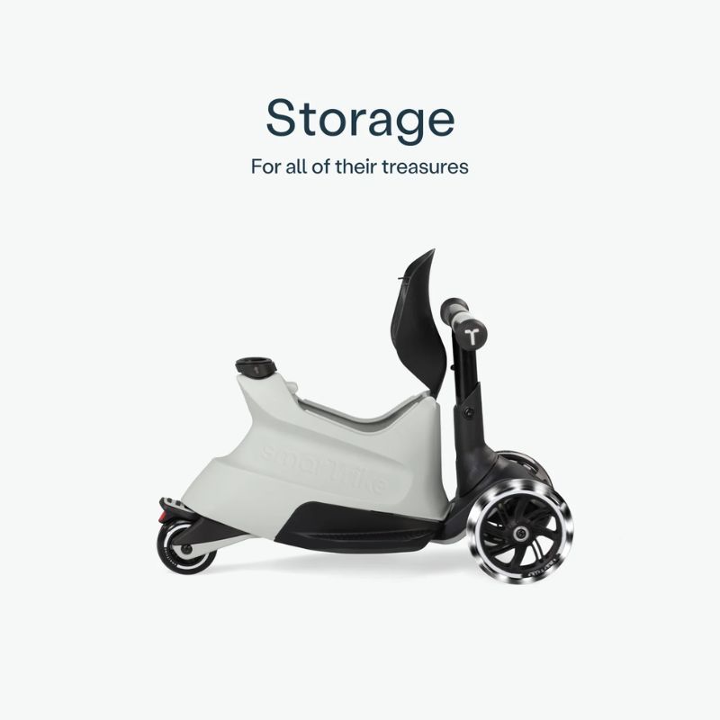 SmarTrike Xtend Ride-on Αναδιπλούμενο Πατίνι 4-Σε-1 Με LED Για 12 Μηνών Έως 12 Ετών Cool Grey
