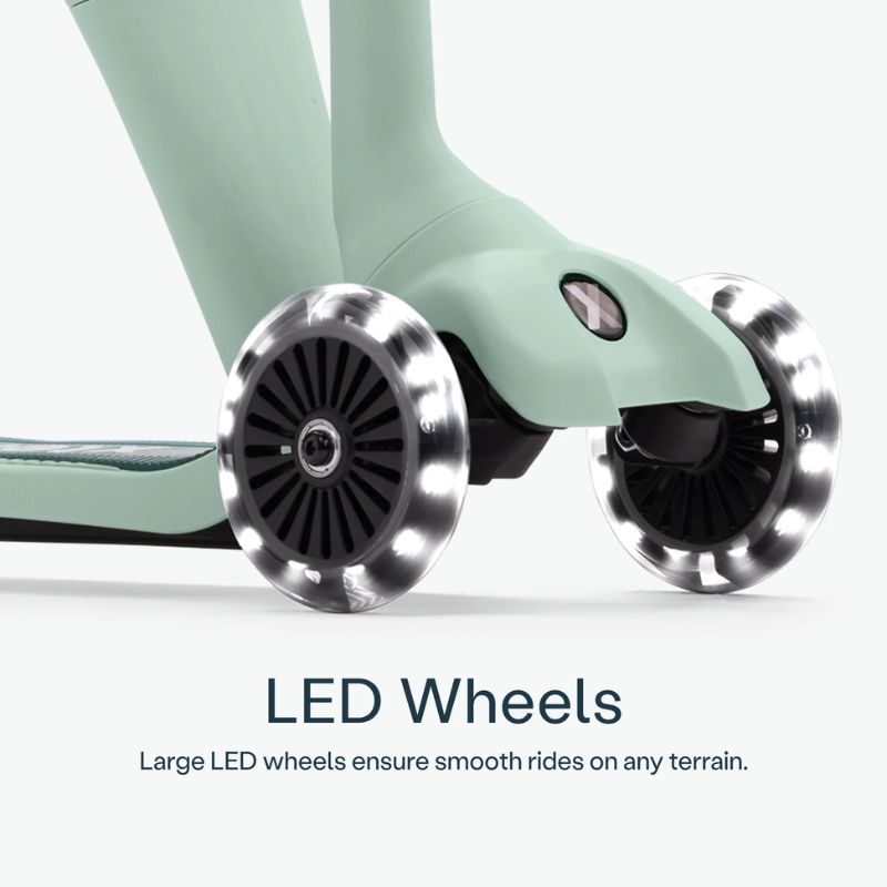 SmarTrike Xtend Mini-ride Αναδιπλούμενο Πατίνι 2-Σε-1 Με LED Για 12 Μηνών Έως 9 Ετών Green