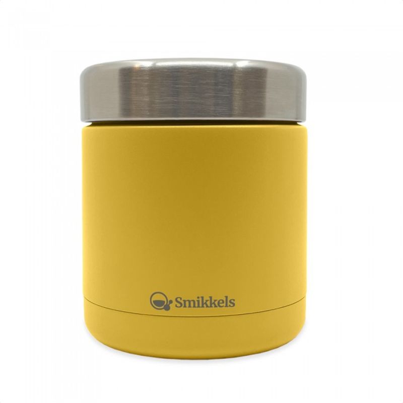 Smikkels Ανοξείδωτο Θερμός Φαγητού 350ml Κίτρινο