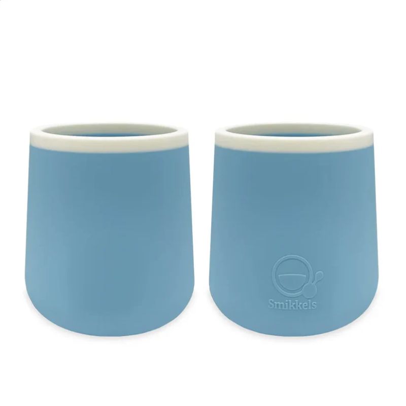 Smikkels Σετ Σιλικονούχα Ποτηράκια 2 τμχ 175ml Μπλε Smikkels Σετ Σιλικονούχα Ποτηράκια 2 τμχ 175ml Μπλε