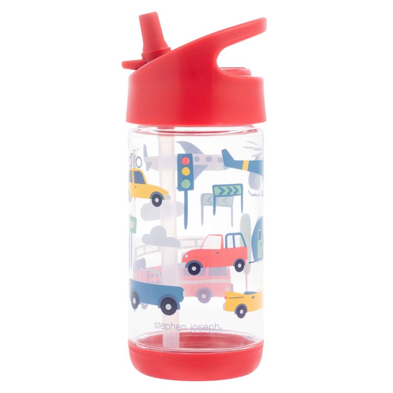 Stephen Joseph FlipTop Παγούρι Tritan 300ml Red Transportation