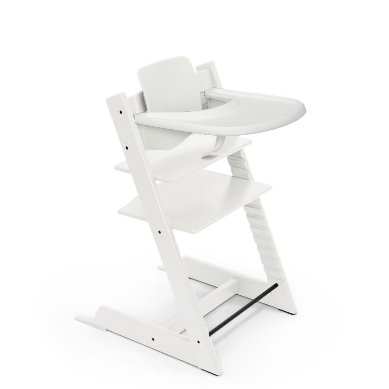 Stokke Tripp Trapp Bundle Καρέκλα Με Baby Set² White Και Tray Δίσκο White