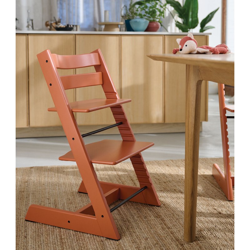 Stokke Tripp Trapp Καρέκλα Φαγητού Terracotta Με Δώρο Baby Set² Terracotta 650008