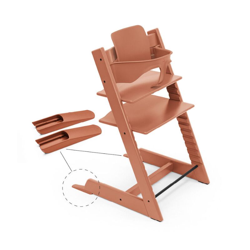 Stokke Tripp Trapp Καρέκλα Φαγητού Terracotta Με Δώρο Baby Set² Terracotta 650008