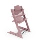 Stokke Tripp Trapp Bundle Καρέκλα Με Baby Set² Heather Mauve Και Tray Δίσκο White