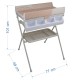 BebeStars Μπανιέρα-Αλλαξιέρα Coolness Leaf Mocha 15-182