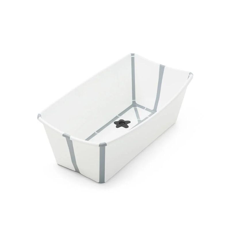 Stokke Flexi Bath Μπάνιο Με Θερμοευαίσθητη Βαλβίδα White Και Με Δώρο Βάση Νεογέννητου