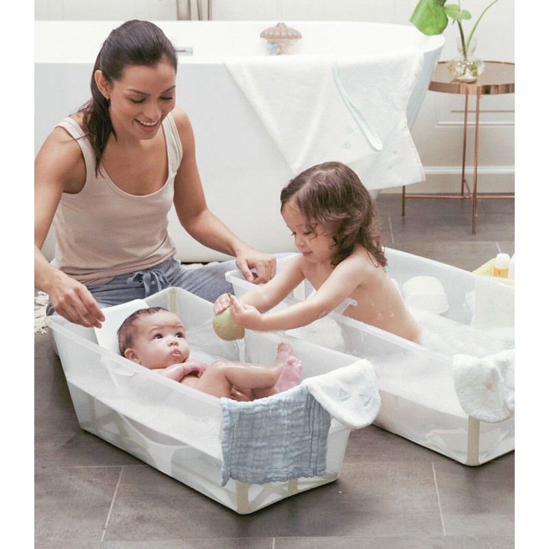 Stokke Flexi Bath Μπάνιο Με Θερμοευαίσθητη Βαλβίδα Sandy Beige