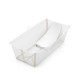 Stokke Flexi Bath X-Large Μπάνιο Με Θερμοευαίσθητη Βαλβίδα Sandy Beige Και Με Δώρο Βάση Νεογέννητου 542800