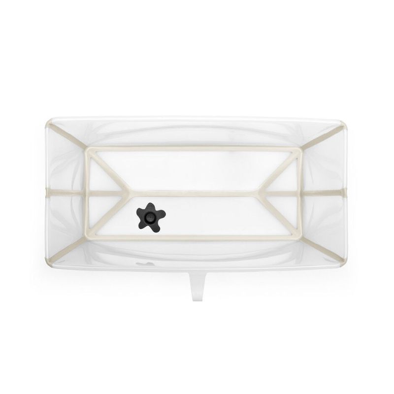 Stokke Flexi Bath X-Large Μπάνιο Με Θερμοευαίσθητη Βαλβίδα Sandy Beige Και Με Δώρο Βάση Νεογέννητου 542800
