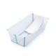 Stokke Flexi Bath X-Large Μπάνιο Με Θερμοευαίσθητη Βαλβίδα Ocean Blue Και Με Δώρο Βάση Νεογέννητου 542800