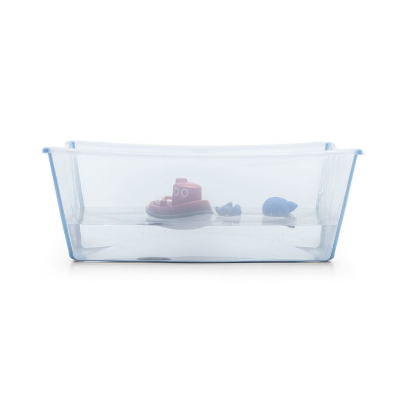 Stokke Flexi Bath X-Large Μπάνιο Με Θερμοευαίσθητη Βαλβίδα Ocean Blue Και Με Δώρο Βάση Νεογέννητου 542800