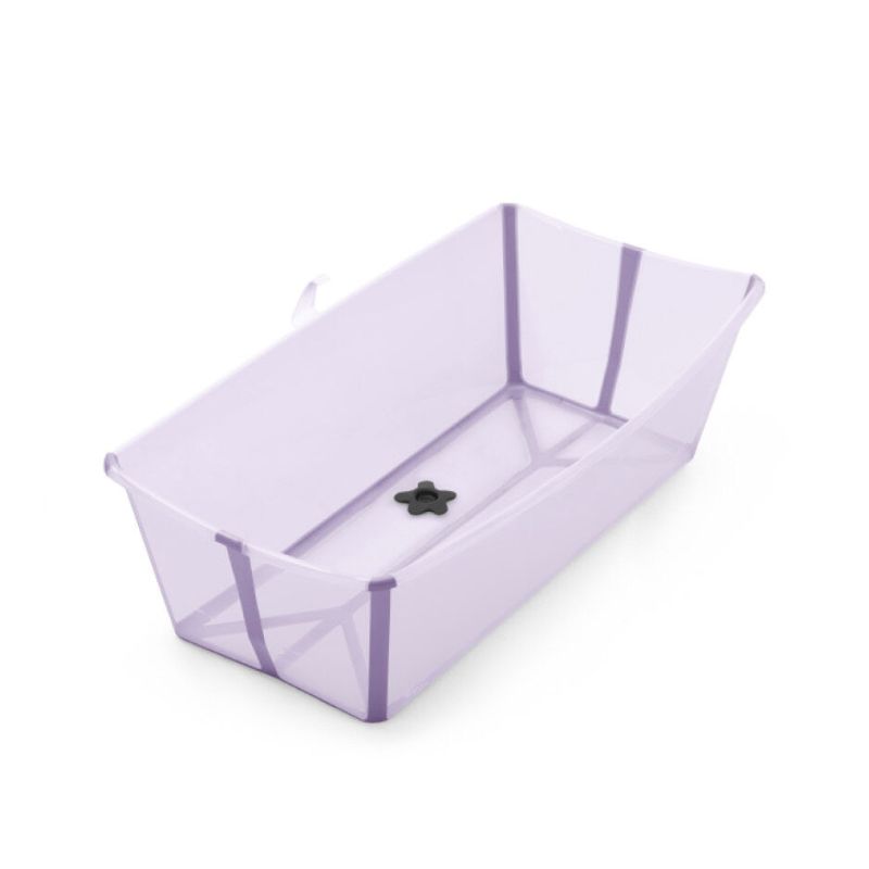 Stokke Flexi Bath X-Large Μπάνιο Με Θερμοευαίσθητη Βαλβίδα Lavender Και Με Δώρο Βάση Νεογέννητου 542800