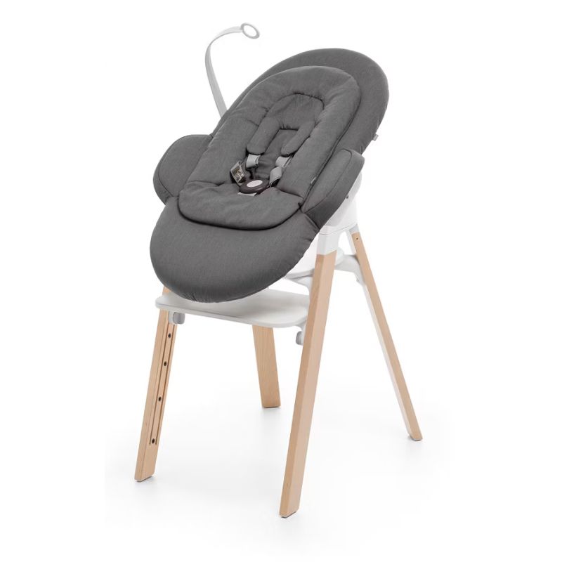 Stokke Steps Newborn Set Deep Grey Με Σκελετό White