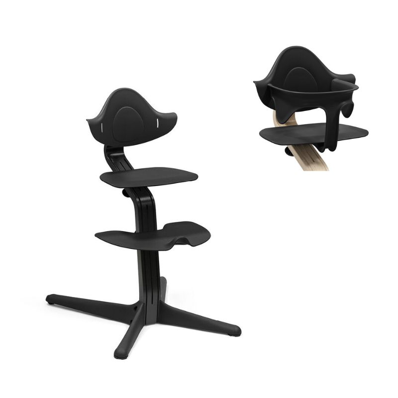 Stokke Nomi Καρέκλα Φαγητού Black Με Δώρο Baby Set Black 626102