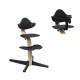 Stokke Nomi Καρέκλα Φαγητού Natural Black Με Δώρο Baby Set Black 626102