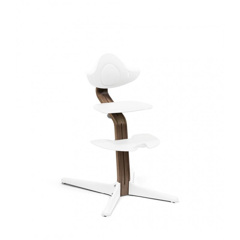 Stokke Nomi Καρέκλα Φαγητού Walnut White Με Δώρο Baby Set White 626101