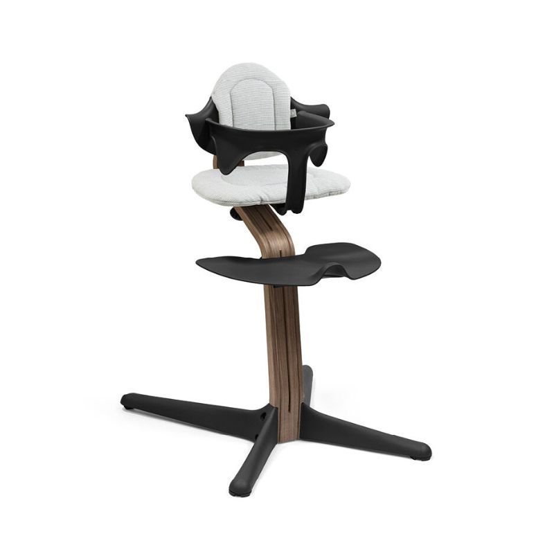 Stokke Nomi Καρέκλα Φαγητού Walnut Black Και Με Δώρο Baby Set Black 626102