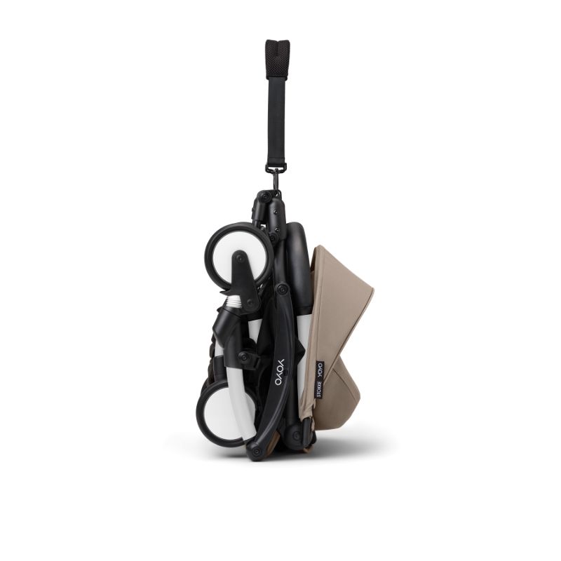 Stokke YoYo³ Σκελετός Καροτσιού White Με Υφάσματα Για Τη Θέση 6+ Μηνών Taupe