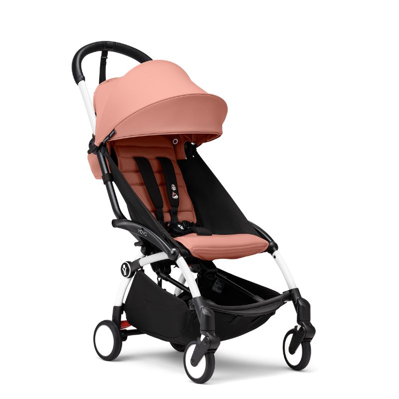 Stokke YoYo³ Σκελετός Καροτσιού White Με Υφάσματα Για Τη Θέση 6+ Μηνών Ginger