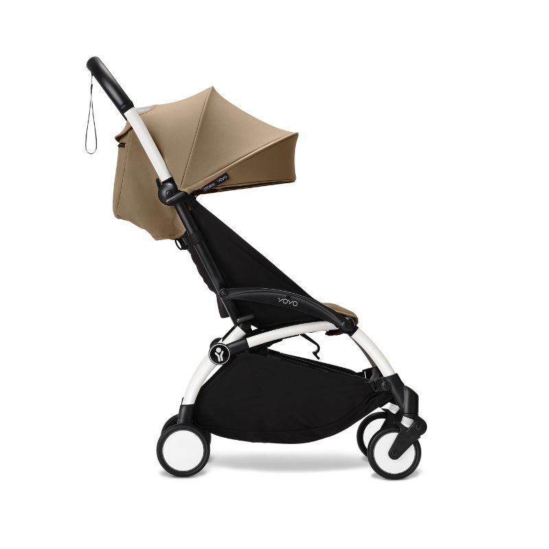 Stokke YoYo³ Σκελετός Καροτσιού White Με Υφάσματα Για Τη Θέση 6+ Μηνών Toffee