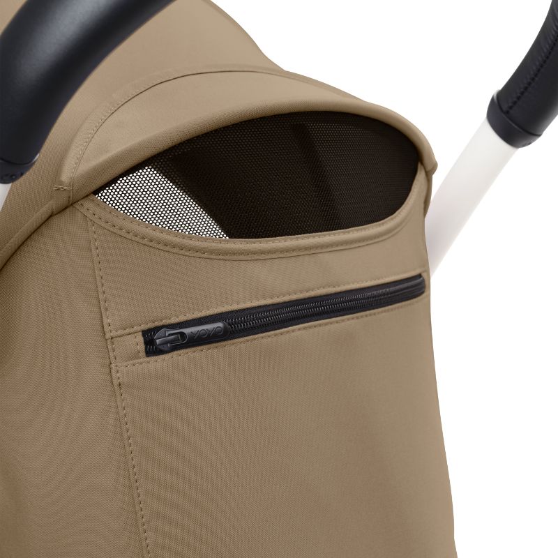 Stokke YoYo³ Σκελετός Καροτσιού White Με Υφάσματα Για Τη Θέση 6+ Μηνών Toffee