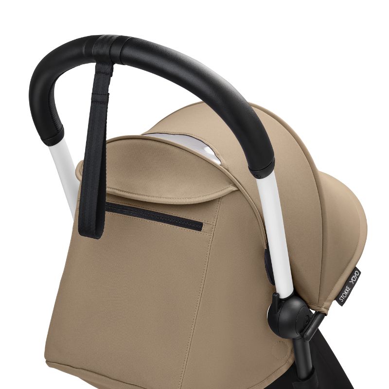 Stokke YoYo³ Σκελετός Καροτσιού White Με Υφάσματα Για Τη Θέση 6+ Μηνών Toffee