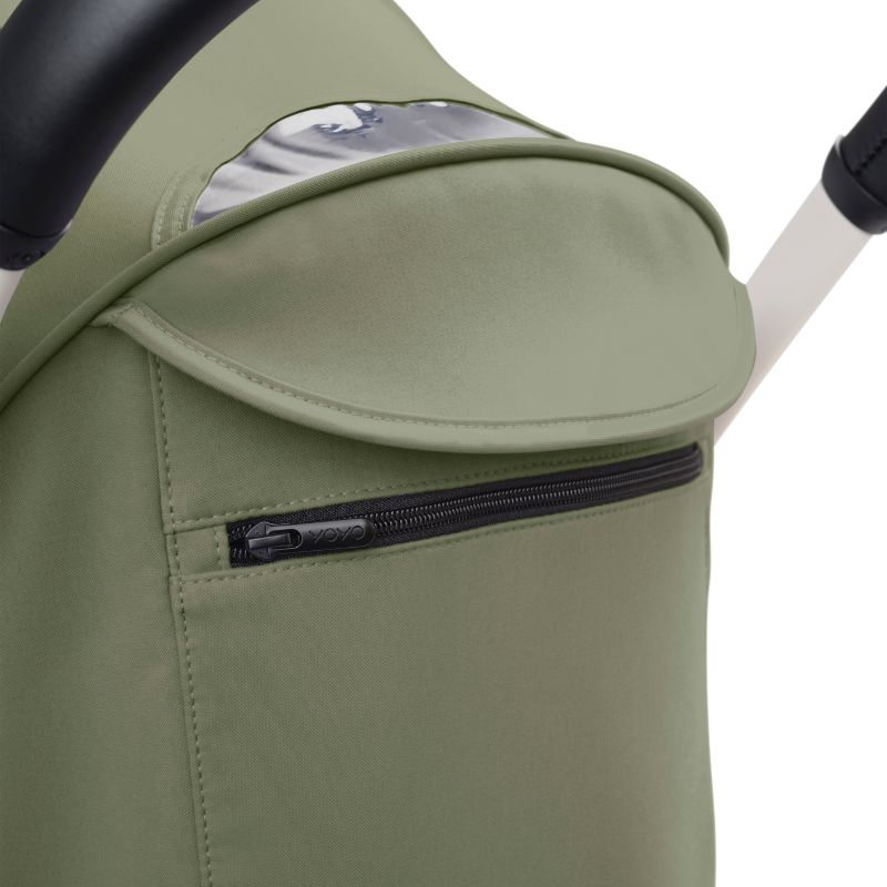 Stokke YoYo³ Σκελετός Καροτσιού White Με Υφάσματα Για Τη Θέση 6+ Μηνών Olive