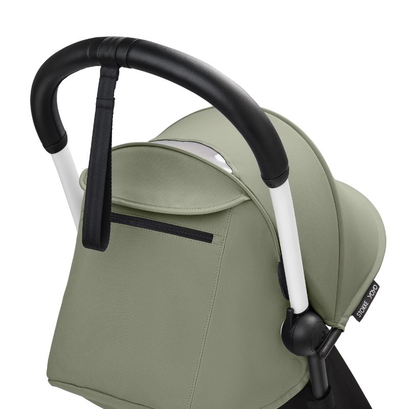 Stokke YoYo³ Σκελετός Καροτσιού White Με Υφάσματα Για Τη Θέση 6+ Μηνών Olive
