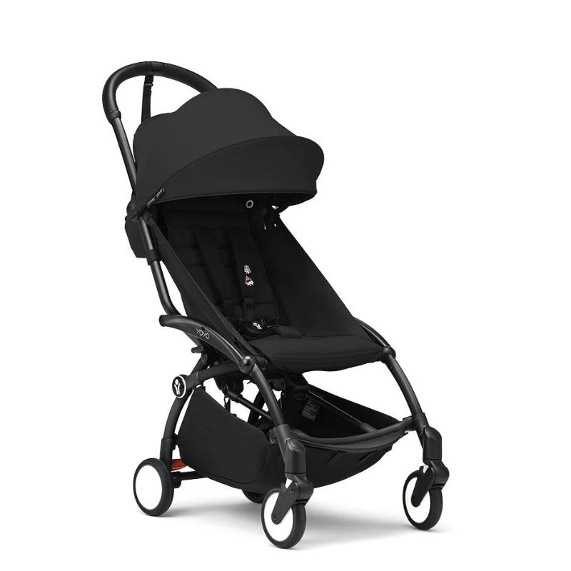 Stokke YoYo³ Σκελετός Καροτσιού Black Με Υφάσματα Για Τη Θέση 6+ Μηνών Black