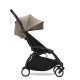 Stokke YoYo³ Σκελετός Καροτσιού Black Με Υφάσματα Για Τη Θέση 6+ Μηνών Taupe