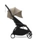 Stokke YoYo³ Σκελετός Καροτσιού Black Με Υφάσματα Για Τη Θέση 6+ Μηνών Taupe