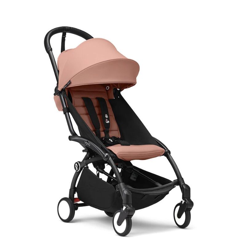 Stokke YoYo³ Σκελετός Καροτσιού Black Με Υφάσματα Για Τη Θέση 6+ Μηνών Ginger