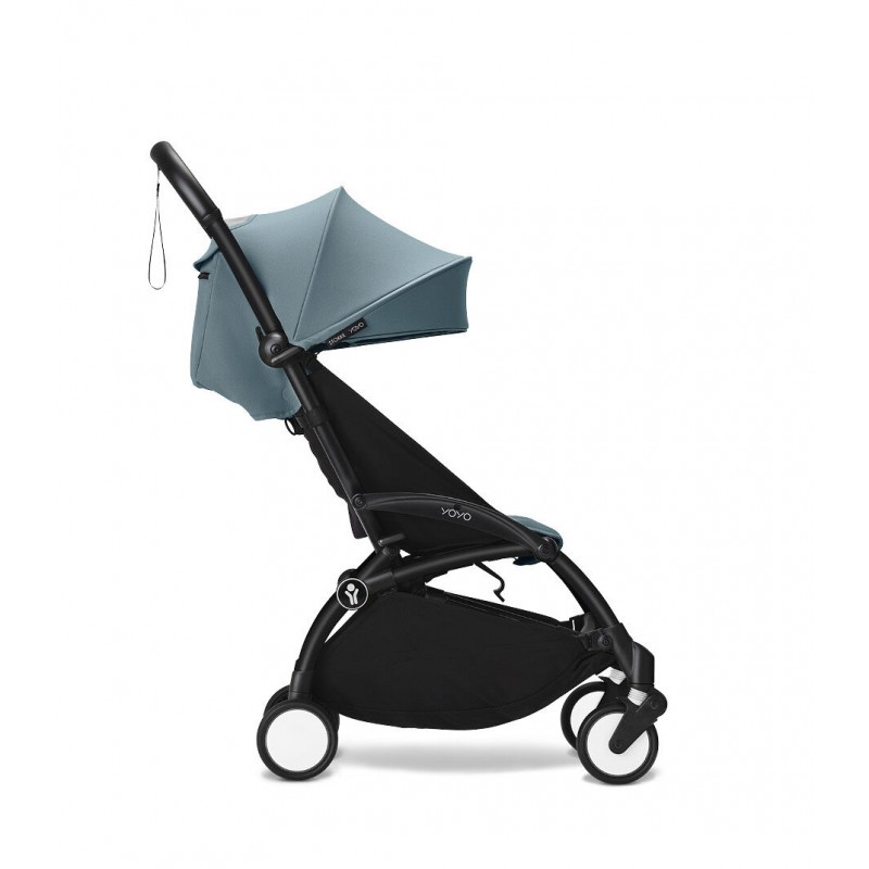 Stokke YoYo³ Σκελετός Καροτσιού Black Με Υφάσματα Για Τη Θέση 6+ Μηνών Aqua