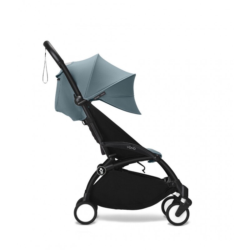 Stokke YoYo³ Σκελετός Καροτσιού Black Με Υφάσματα Για Τη Θέση 6+ Μηνών Aqua