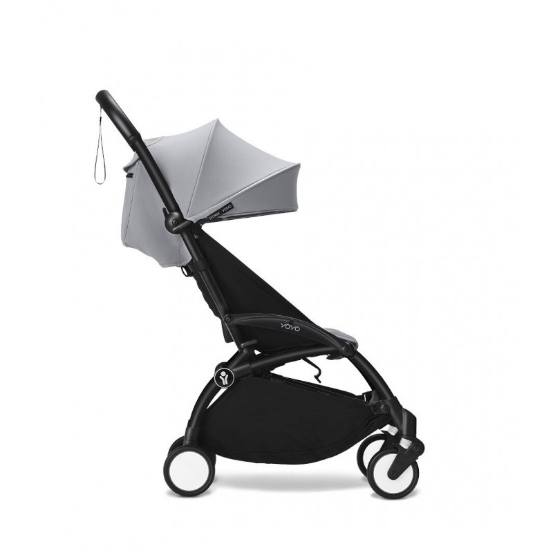 Stokke YoYo³ Σκελετός Καροτσιού Black Με Υφάσματα Για Τη Θέση 6+ Μηνών Stone