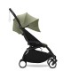 Stokke YoYo³ Σκελετός Καροτσιού Black Με Υφάσματα Για Τη Θέση 6+ Μηνών Olive