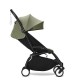 Stokke YoYo³ Σκελετός Καροτσιού Black Με Υφάσματα Για Τη Θέση 6+ Μηνών Olive