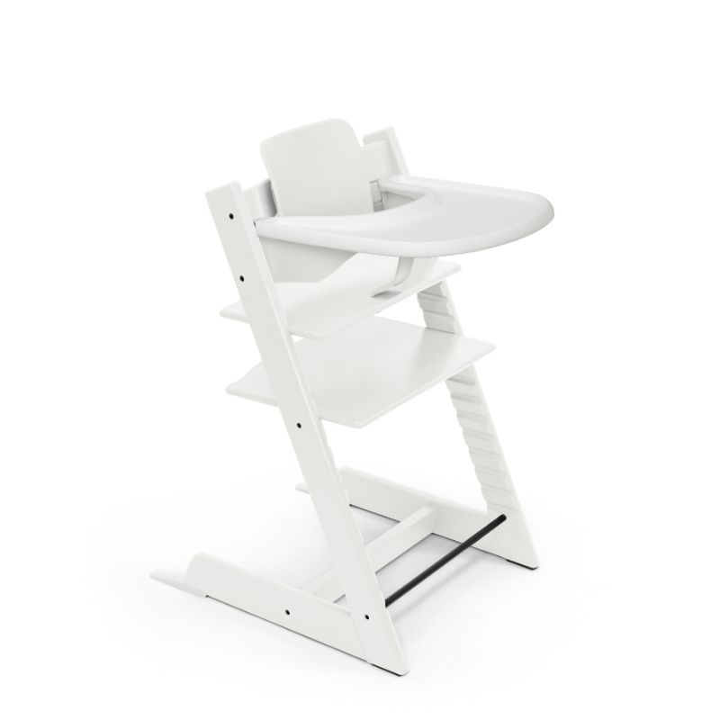 Stokke Tripp Trapp Bundle Καρέκλα Με Baby Set² Και Tray Δίσκο White